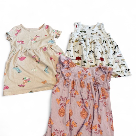 Lot of 9 Toddler Girls Dresses 2T- Minnie, Cat Jack, Carters - Picture 2 of 3